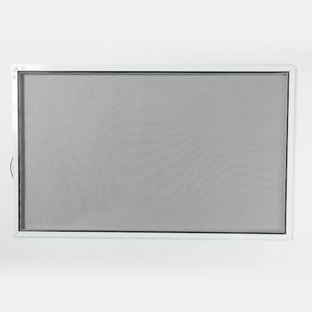 Ritescreen 25 in W x 45 in H Awning Window Screen, CA3, Charcoal Fiberglass Mesh, White CA3-C01-MSFG-L00-H45-W25